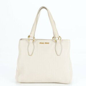 Miu Miu Vitello Carib leather tote bag shoulder handbag